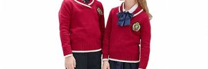 Knitted Primary School Uniform Pullover Sweaters for Boys And Girls