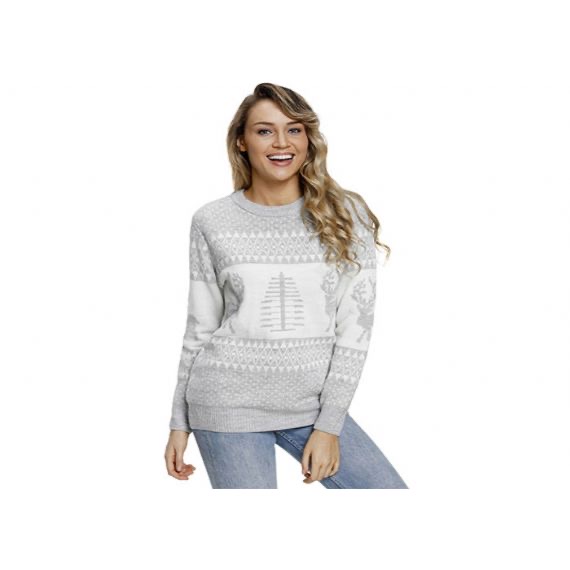 Christmas Elk Jerséis de punto para mujer 12 GG Nylon / Jersey de materiales acrílicos