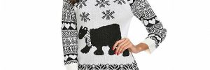 Custom Round Neck Reindeer Ugly Sweater, Womens Christmas Sweaters Europe Style