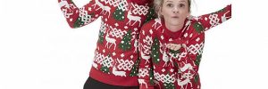 Cute Jacquard Design Christmas Sweaters for Couples