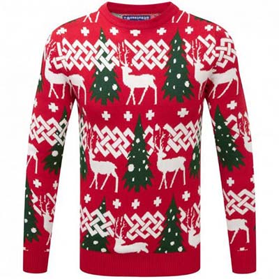 Cute Jacquard Design Christmas Sweaters for Couples