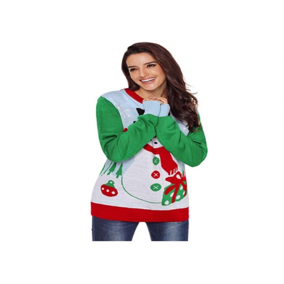 Lindos suéteres navideños feos para mujer