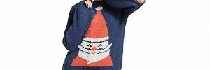Christmas Santa Claus Hole Sweater Female , Christmas Sweater Pullover Jumper
