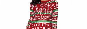 Fine Gauge Knit Ugly Christmas Jumper for Women
