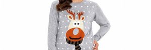 Women's Knitted Round Neck Ugly Christmas Jumper