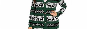 Plus Size Ugly Christmas Santa Tree Sweater Cardigan Nylon / Acrylic For Women