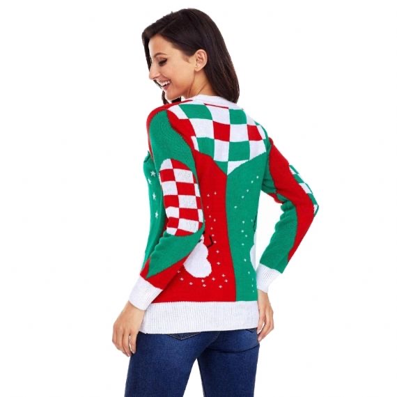 Red Funny Ugly Christmas Snowman Knitting Sweater Designs Ideas For Women