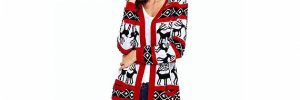Women's Plus Size Reindeer Christmas Sweater