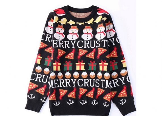 Suéter navideño feo con copo de nieve jacquard Técnicas tejidas por computadora