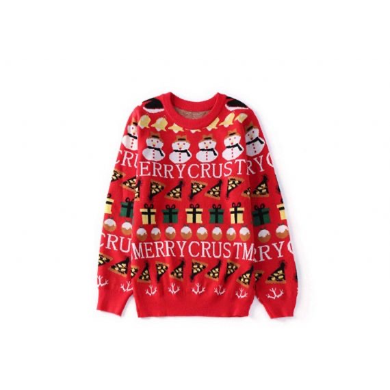 Suéter navideño feo con copo de nieve jacquard Técnicas tejidas por computadora