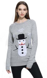 Jacquard Knitted Ugly Christmas Sweater For Women