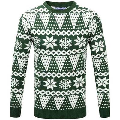 Unisex Long Sleeve Knitted Snowflake Pattern Christmas Jumper for Family