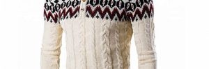 Custom High Neck Christmas Long Sleeve Ugly Sweater Knitted Pullover For Men