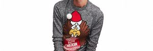 Round Neck Ugly Chicken Christmas Sweater