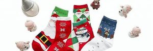 75%Cotton 25%Spandex Winter Christmas Decoration Socks