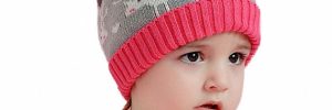 Jacquard Cartoon Warm Winter Accessories Knit Xmas Beanie Cute For Baby