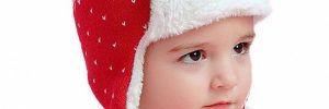 Knitted Ear Cuff Toddler Beanie Hat , Christmas Beanie Hat Unisex Gender