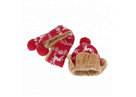 Conjunto de bufanda y guantes, gorro y bufanda para niños de la novedad Suave cálido