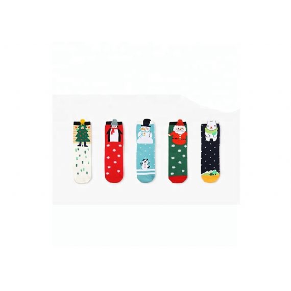 Calcetines de Navidad cálidos de punto unisex 168 agujas para adultos