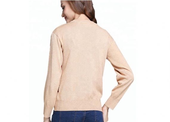 Nuevos patrones de tejido de tigre de lana de intarsia para mujer de suéter de lana de diseño para otoño