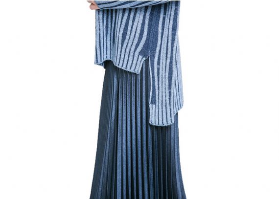 La nueva llegada de encargo hizo punto el suéter del jersey del tamaño extra grande de las rayas para las mujeres