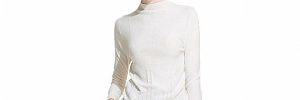 Black Womens Knit Sweater , Women Knitted Sweater Round Neck Tight Jumper Pullover