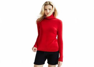 Cashmere Womens Knit Sweater Computer Knitted Beautiful Short Length Pullover