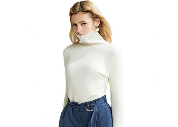 Suéter de cachemir para mujer, tejido por computadora, hermoso jersey de longitud corta