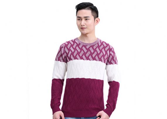 Suéter para hombre hecho punto puro del jersey, modelos para hombre del tejido de cable para el invierno