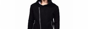 Long Winter Hoodie Zip Up 7 Gauge Men Knit Navy Blue Designer Cardigans Sweater