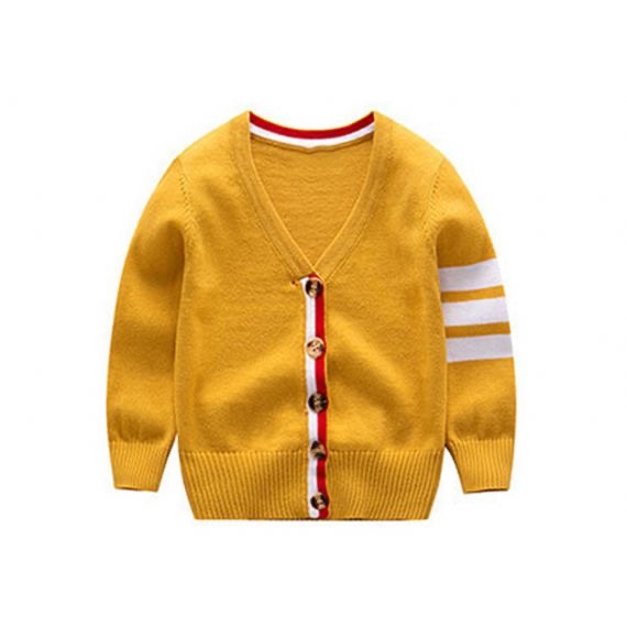 Red Boys Cardigan Sweater