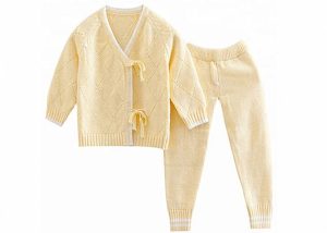 V Neck Kids Knit Sweater Long Sleeve Baby Sweet Soft Argyle Sweater Pattern