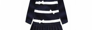 Long Winter Baby Girl Sweater Dress , Toddler Red Sweater O Neck Collar