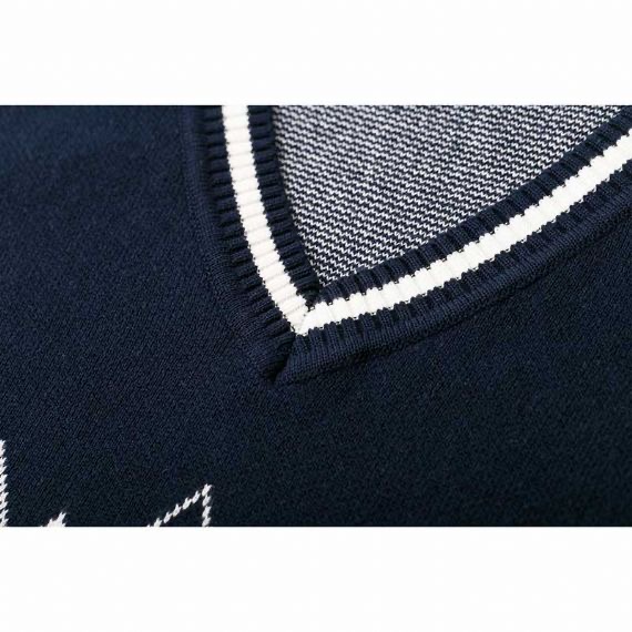 Embroidered Logo Sleeveless Vest for 6-16 Years Students