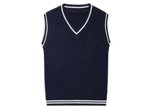 Navy Blue School Uniform Sweater Vest