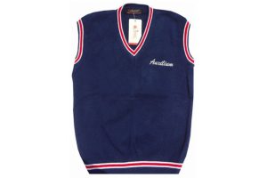 Pure Cotton Knitted School Uniform Sweaters Sleeveless Vest Unisex Gender