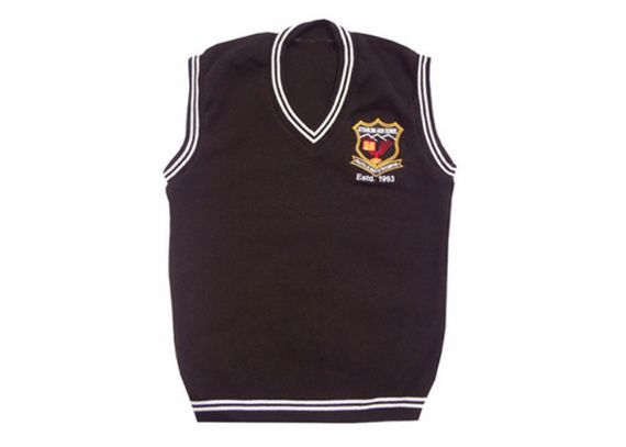Suéteres de uniforme escolar de punto de algodón puro Chaleco sin mangas Unisex Género