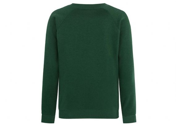 Uniforme escolar de jersey bordado verde