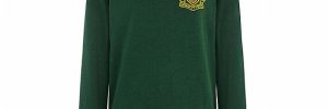 Green Embroidery Pullover School Uniform