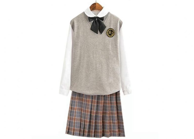 Plus Size Girls Uniform Sweater Vest , School Uniform Skirts For Juniors