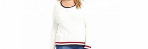 Polyester Cable Winter Oversized Knit Sweaters Computer Knitted Technology