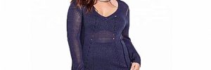 Sexy Plus Size V Neck Women Sweaters