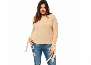 Beige Oversized Jumper for Women