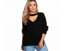 Computer Knitted Plus Size Pullover Sweaters