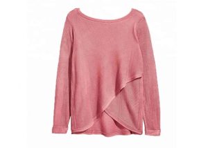 Pink Ladies Plus Size Clothing 6XL Extra Long Sweaters Arc Edge Element