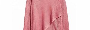 Pink Ladies Plus Size Clothing 6XL Extra Long Sweaters Arc Edge Element