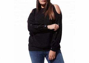 Drop Shoulder Plus Size Sweater