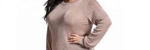 Women Plus Size Clothing Tops Regular Length Design Pink Color Attractive