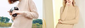 Crew Neck Bespoke Makers 100% Pure Cashmere Sweater For Women Autumn Wear