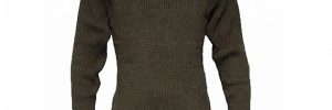 Olive Green Long Sleeve Pullover Military Uniform Sweater